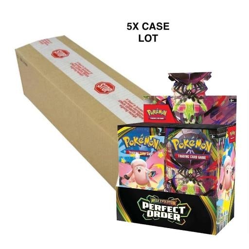 Pokemon ME03 Mega Evolution PERFECT ORDER 5x BOOSTER BOX CASE LOT Preorder: Condition: New/Factory Sealed: A brand-new, unused, unopened, undamaged item (including handmade items). See the seller's listing for full details. ,Card Size: Standard,Autographed: No,Set: Perfect
