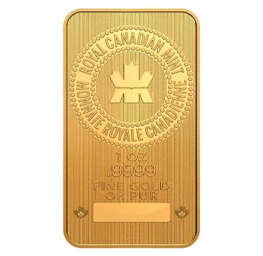 1 oz. Royal Canadian Mint Gold Bar 99.99 Fine Gold (1 of 6)