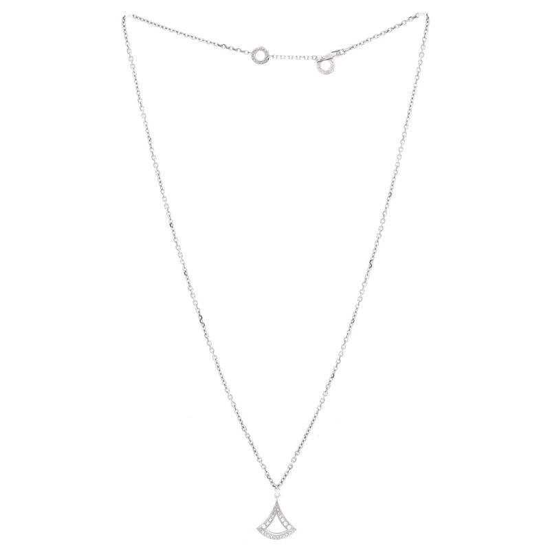 Bvlgari Divas' Dream Openwork Pendant Necklace 18K White Gold with Diamonds - 2