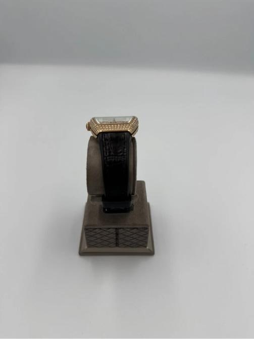 Franck Muller Vanguard All-Diamond Watch w/ Alligator Strap Rose Gold 35mm ref.V - 11