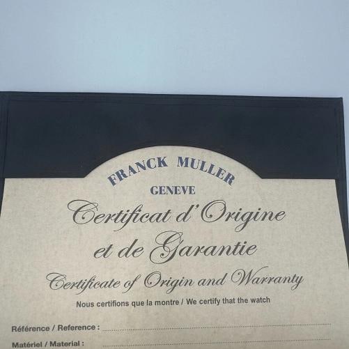 Franck Muller Vanguard All-Diamond Watch w/ Alligator Strap Rose Gold 35mm ref.V - 12