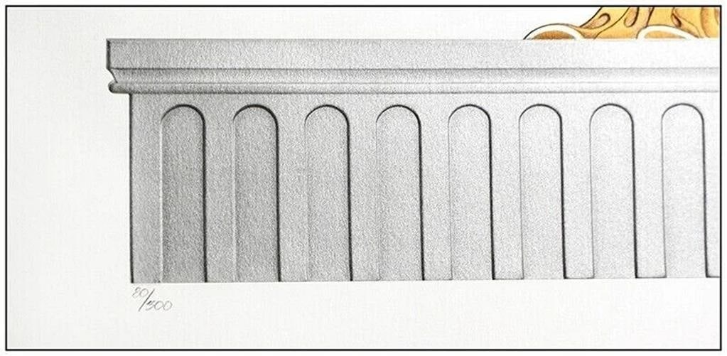 Erte Embossed Color Serigraph Myths Suite Hand Signed Art Deco Framed Fashion - 9