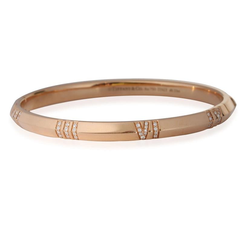 Tiffany & Co. Atlas Bracelet in 18k Rose Gold 0.33 CTW - 2