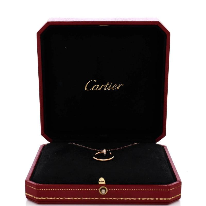 Cartier Juste un Clou Pendant Necklace 18K Rose Gold with Diamonds - 2