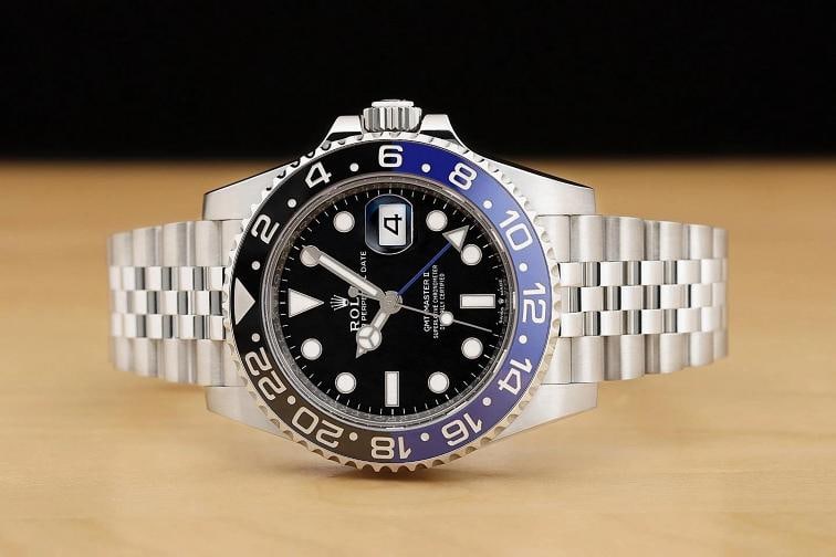 2023 NEW CARD ROLEX MENS GMT MASTER II 126710BLNR BATMAN JUBILEE STEEL WATCH - 3