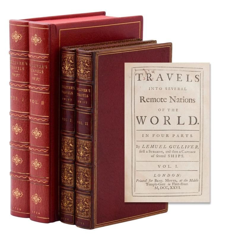 Gulliver's Travels Travels ~ by JONATHAN SWIFT ~ First Edition ~ 3rd Print 1726: Author: Swift, Jonathan; Lemuel Gulliver [Pseudonym,Country of Origin: United States of America,Publisher: Printed for Benjamin Motte at the Middle Temple-Gate in,Year Printed: 1726,Special