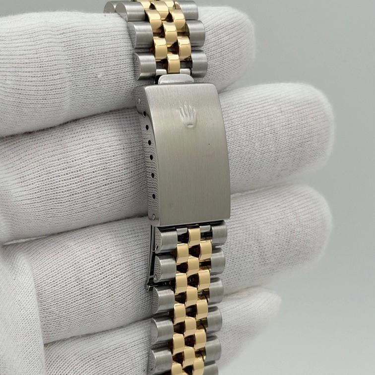 Rolex Datejust 16013 36mm Blue Diamond Dial Diamond Sapphire Bezel 18k Gold - 11