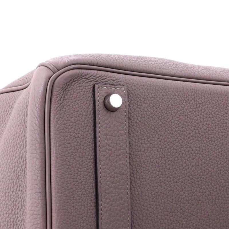 Hermes Birkin Handbag Grey Togo with Palladium Hardware 40 - 7