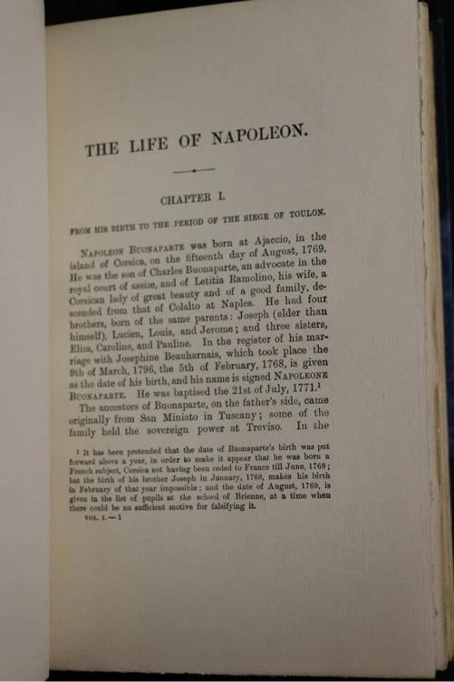 Bourienne Hazlitt, Junot / Life of Napoleon Limited Edition 1900 - 10