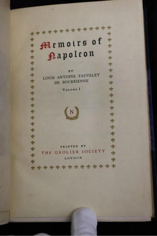 Bourienne Hazlitt, Junot / Life of Napoleon Limited Edition 1900 - 16