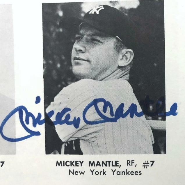 1962 MLB All Star Game Program Mantle DiMaggio Aaron Williams Maris +10 JSA COA - 8