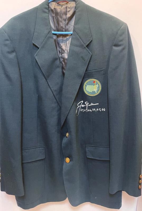 JACK NICKLAUS Signed Autograph Green Masters Jacket JSA LOA