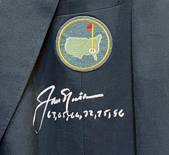 JACK NICKLAUS Signed Autograph Green Masters Jacket JSA LOA - 3