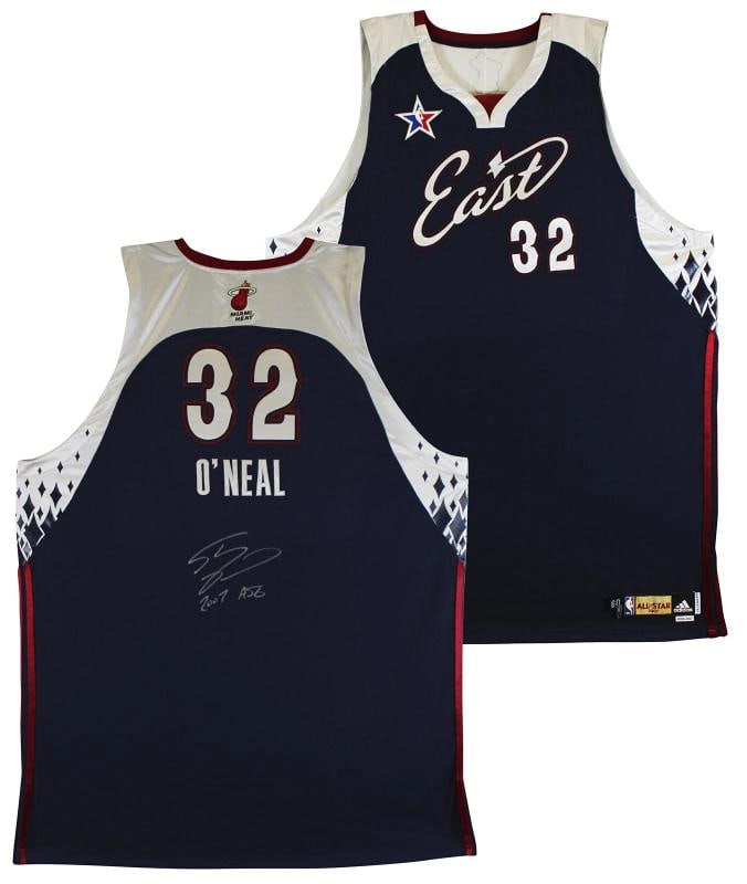 Shaquille O'Neal Signed Team Issued Navy 2007 NBA ASG Adidas Jersey BAS & SIA: Player: Shaquille O'Neal,Product: Jersey,Original/Reprint: Original,Autograph Authentication: Beckett,Team: Miami Heat,PRODUCT_COA: Beckett,PRODUCT_SIGNED_BY_NAME: Shaquille