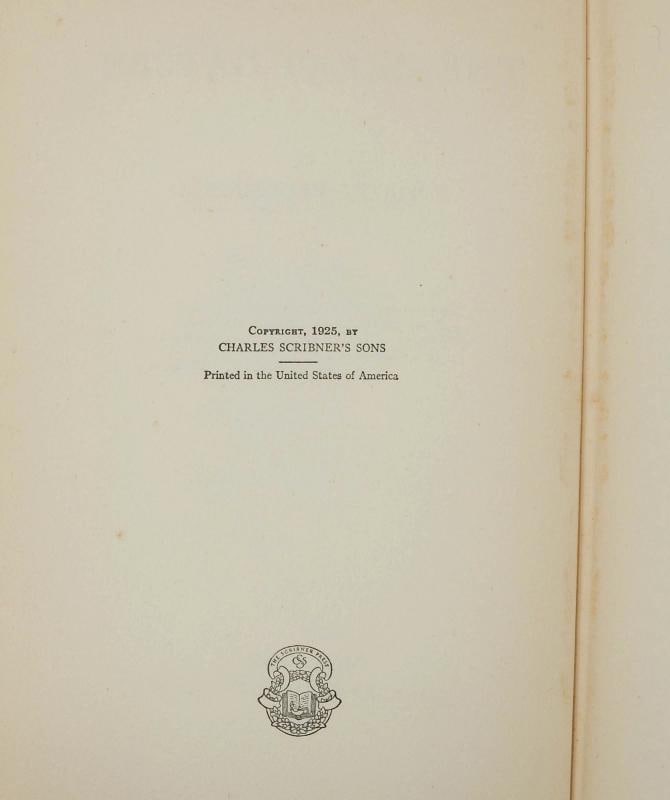 The Great Gatsby ~ by F. SCOTT FITZGERALD ~ First Edition ~ 1st Printing 1925 - 7