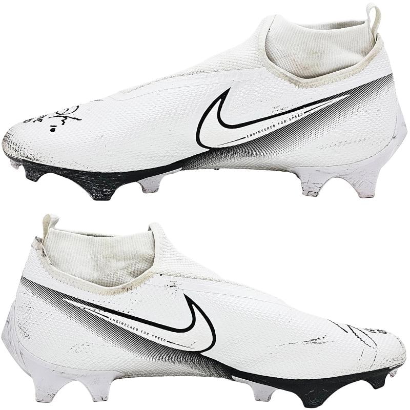 Justin Herbert Autographed Game Used Nike Vapor Cleats Chargers 11/6/22 Beckett - 5