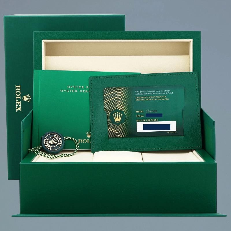 2026 NEW PAPERS 134300 Steel Rolex Oyster Perpetual 41mm Green Stick Watch Box/Papers - 8
