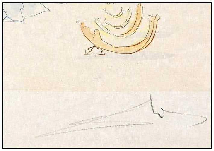 Salvador Dali Hand Signed Color Etching Noahs Ark Signed Framed Surreal Artwork - 3