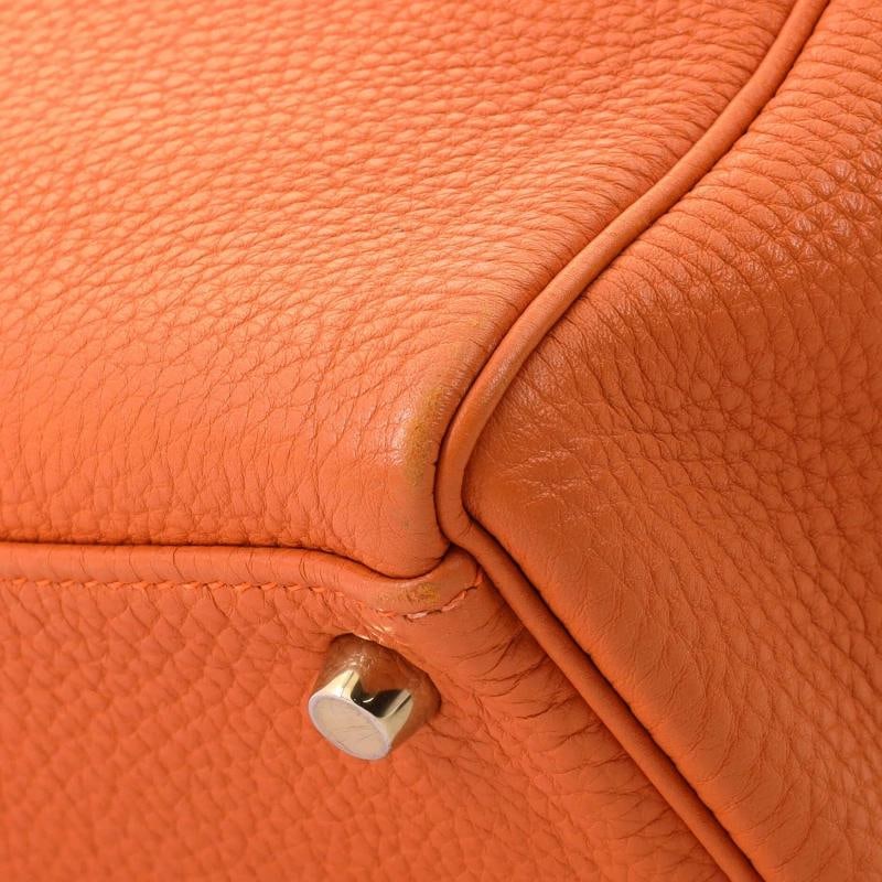 Hermes Kelly Handbag Orange Togo with Gold Hardware 32 - 8