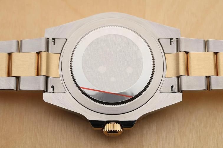 2012 CARD ROLEX MENS GMT MASTER II 40MM 116713LN 18K YELLOW GOLD STEEL WATCH - 11