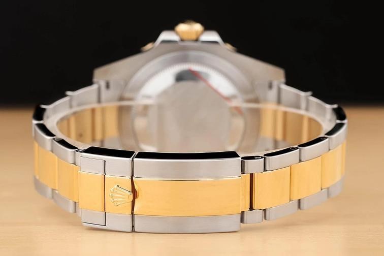 2012 CARD ROLEX MENS GMT MASTER II 40MM 116713LN 18K YELLOW GOLD STEEL WATCH - 7