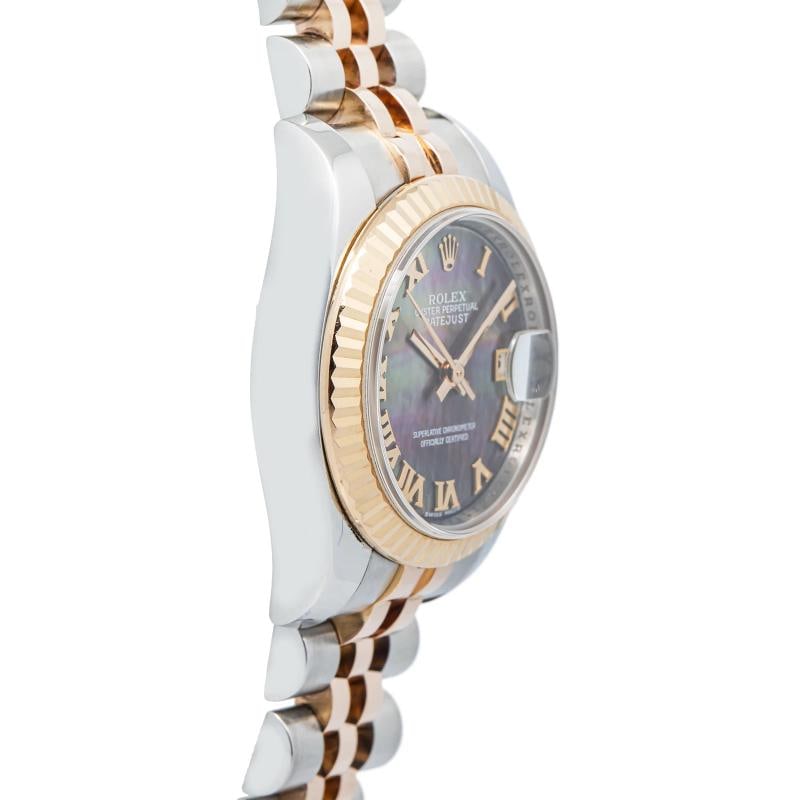 Rolex Datejust 179171N Oyster 18k RG Two Tone MOP Dial Auto Lady Watch 31mm - 4
