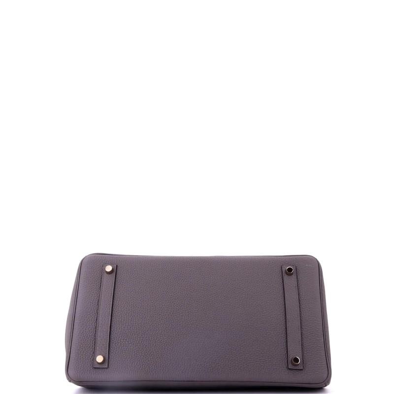 Hermes Birkin Handbag Grey Togo with Rose Gold Hardware 35 - 5