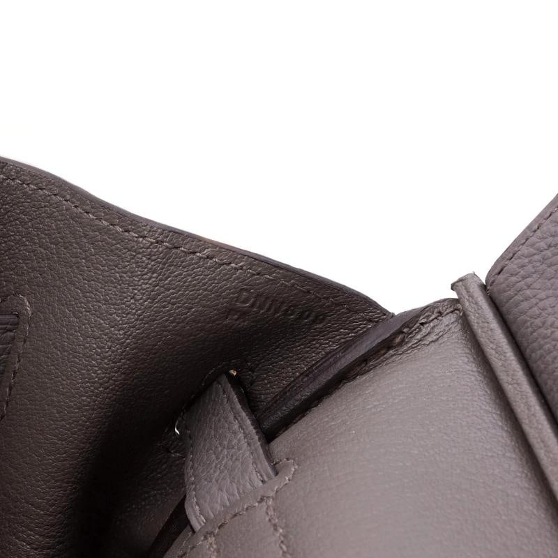 Hermes Birkin Handbag Grey Togo with Rose Gold Hardware 35 - 8