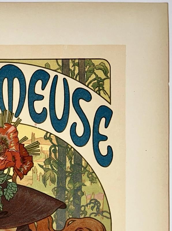 Original Vintage Poster BIERES DE LA MEUSE Maitres De L'Affiche Pl 182 MUCHA - 3