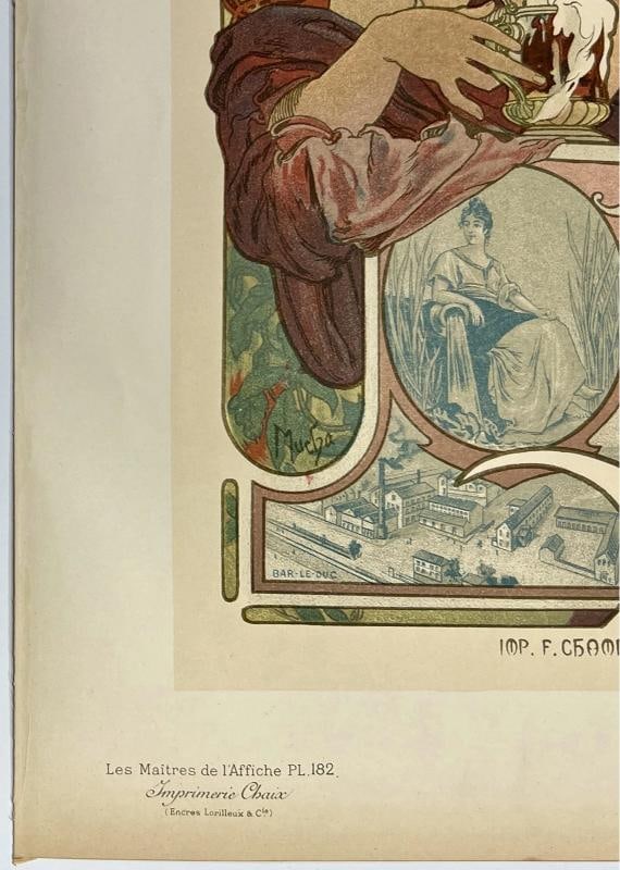 Original Vintage Poster BIERES DE LA MEUSE Maitres De L'Affiche Pl 182 MUCHA - 4