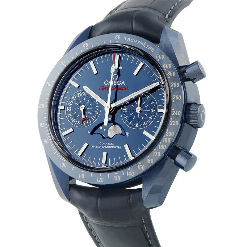 Omega Speedmaster Moonphase Blue Side of the Moon Ceramic Watch 304.93.44.52.03 - 2