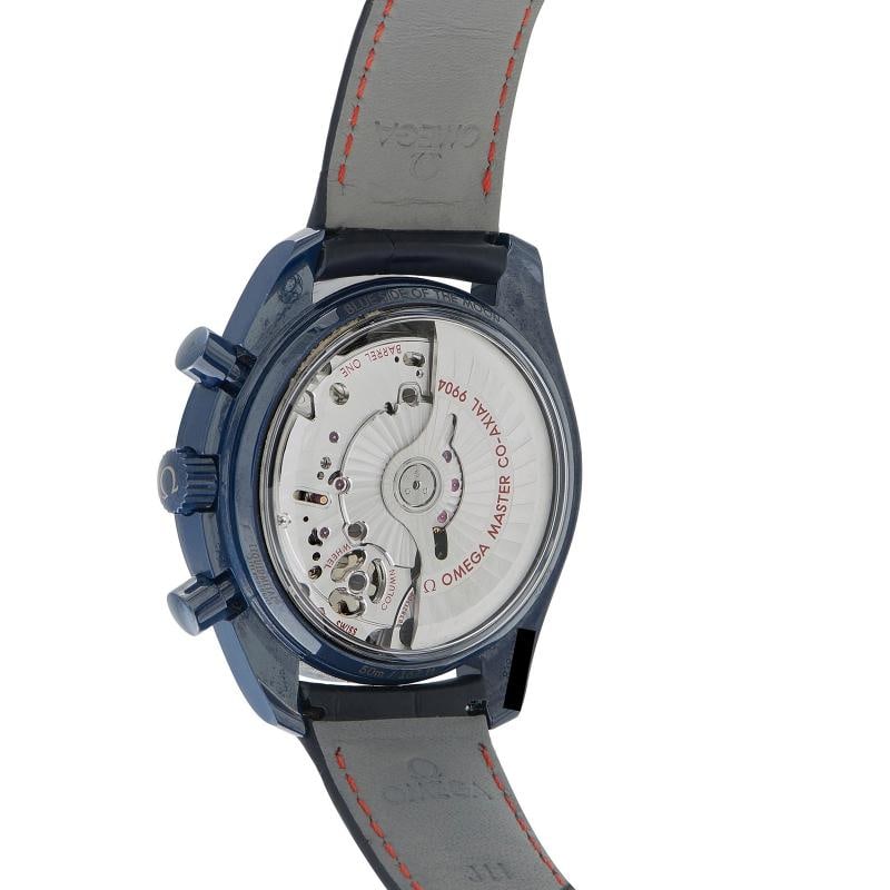 Omega Speedmaster Moonphase Blue Side of the Moon Ceramic Watch 304.93.44.52.03 - 3