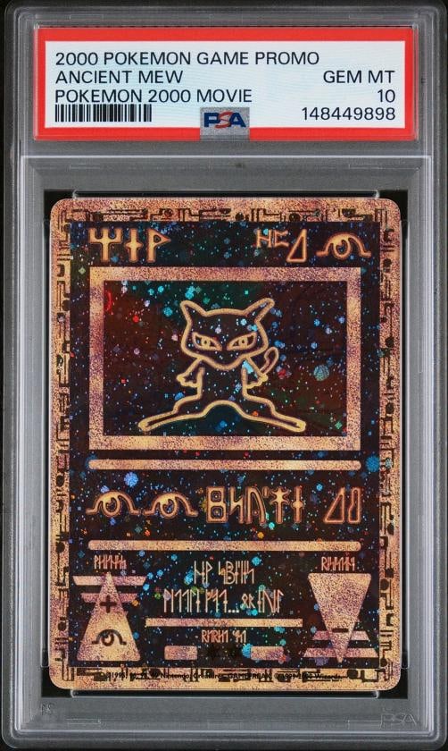 2000 POKEMON GAME MOVIE POKEMON 2000 MOVIE ANCIENT MEW PSA 10: Condition: Graded - PSA 10: Professionally graded ,Graded: Yes,Set: 2000 POKEMON GAME MOVIE,Game: PokÃÂ©mon TCG,Character: ANCIENT MEW,Card Name: ANCIENT MEW,Grade: 10,Professional