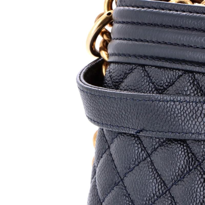 Chanel Boy Flap Bag Quilted Caviar Old Medium - 6