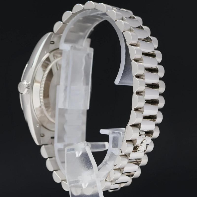 MINT PAPERS Rolex 40 White Gold President Day Date Blue Roman 228239 Watch Box/Papers - 4