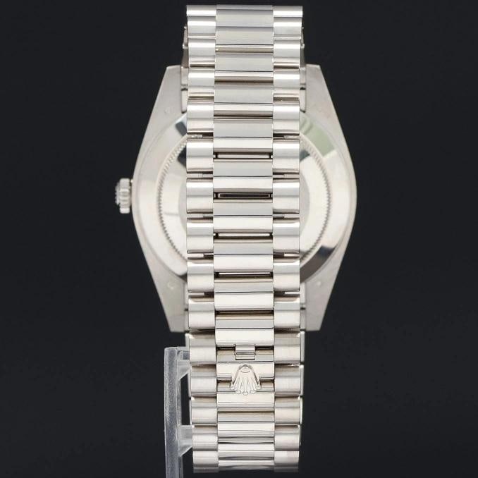 MINT PAPERS Rolex 40 White Gold President Day Date Blue Roman 228239 Watch Box/Papers - 5