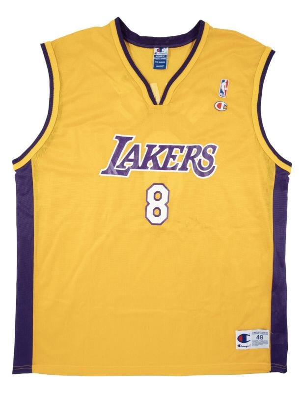 Kobe Bryant Rookie Signed 1990's Los Angeles Lakers Champion Jersey Beckett COA - 2
