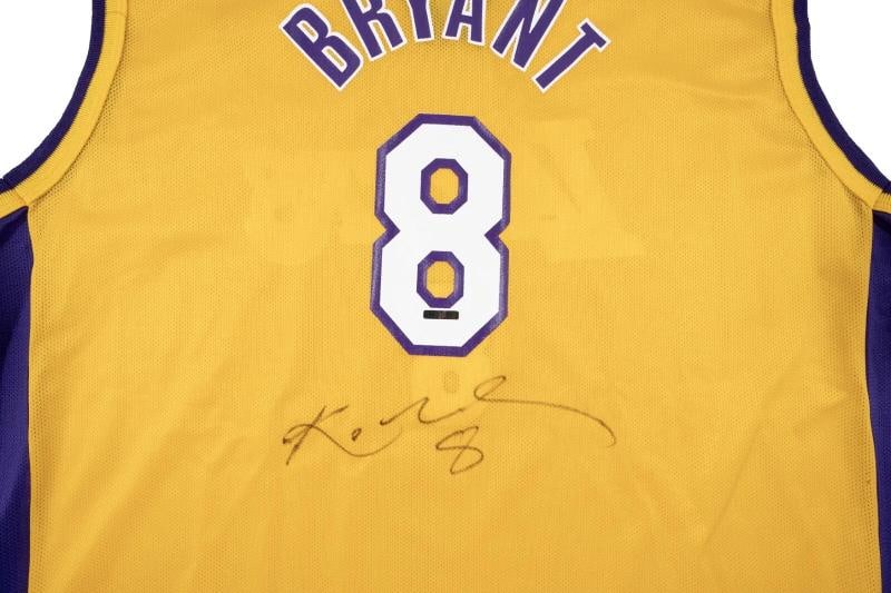 Kobe Bryant Rookie Signed 1990's Los Angeles Lakers Champion Jersey Beckett COA - 3