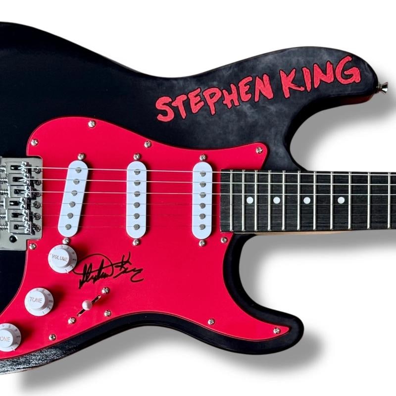 Stephen King Signed Guitar JSA COA Custom Graphics It Misery Pet Cemetery - 2