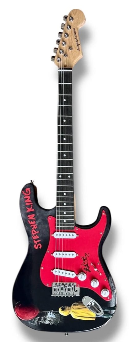 Stephen King Signed Guitar JSA COA Custom Graphics It Misery Pet Cemetery - 3
