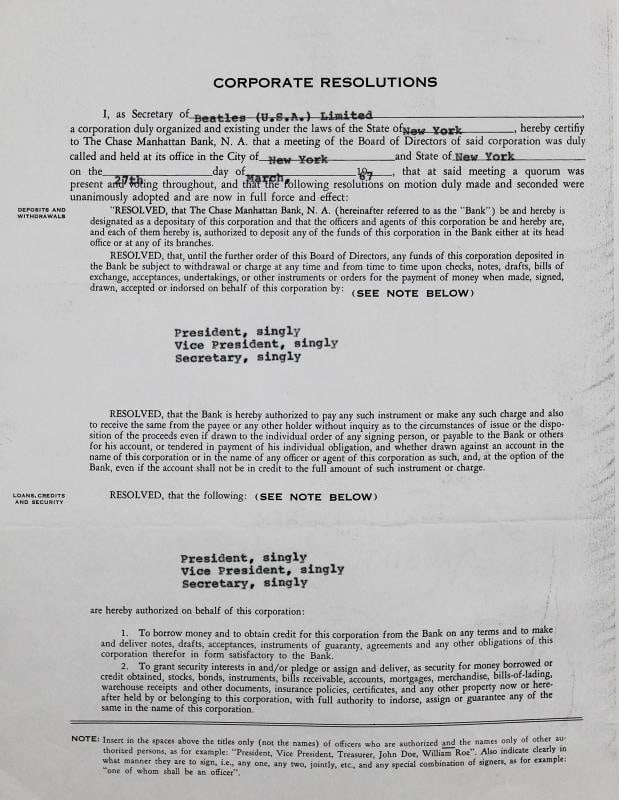 Brian Epstein The Beatles Signed 4 Page 8.5x11 1967 Contract BAS - 4