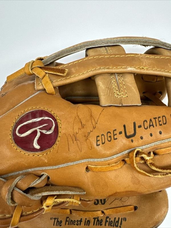 Michael Jordan Signed Rawlings 1980's Baseball Glove Auto JSA COA - 8