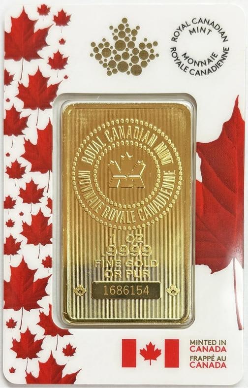 CANADA GOLD 1 OZ SEALED ROYAL CANADIAN MINT BAR NEW W/ ASSAY CARD: Shape: Bar,Precious Metal Content per Unit: 1 oz,Brand/Mint: CANADA,Fineness: 999.9,Country of Origin: Canada,Composition: Gold,Country/Region of Manufacture: Canada 