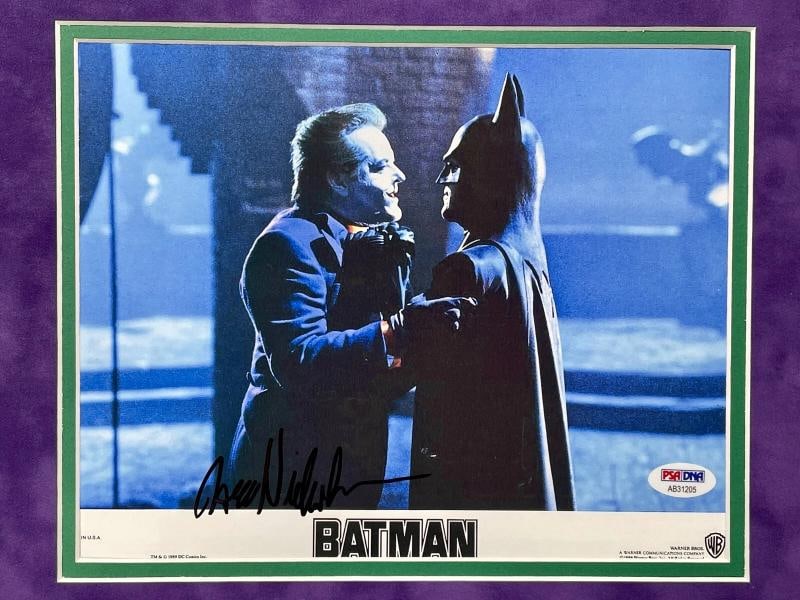 Jack Nicholson Autographed Joker 8x10 Photo Framed PSA/DNA Signed Batman 1989 - 2