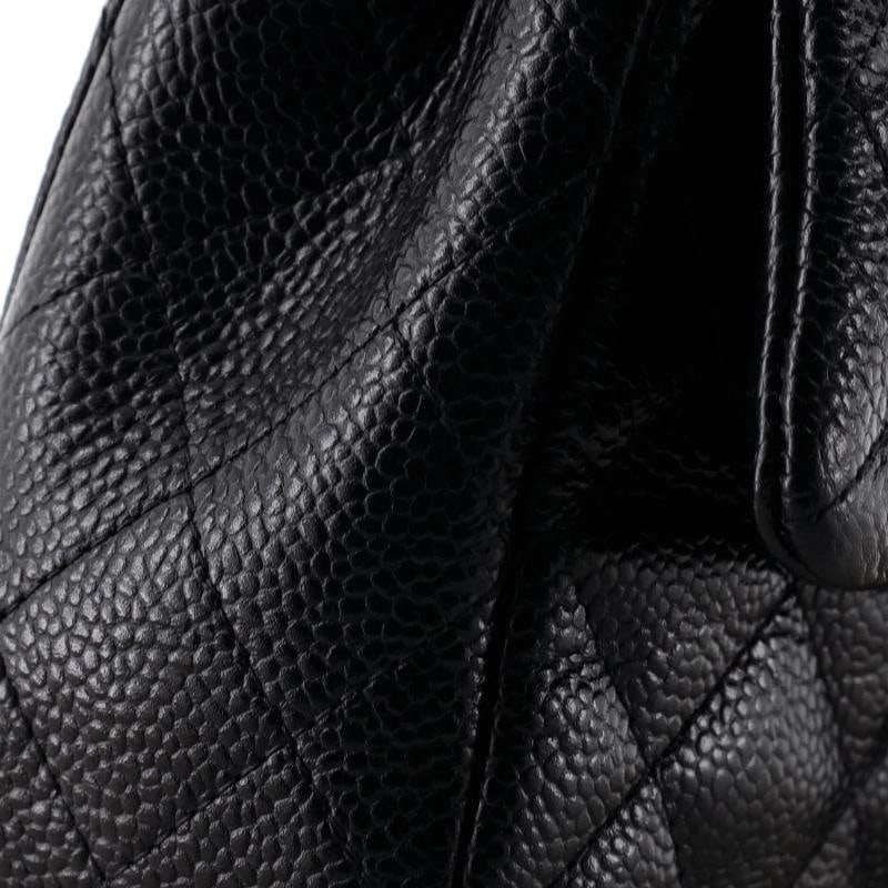 Chanel Classic Single Flap Bag Quilted Caviar Mini - 6