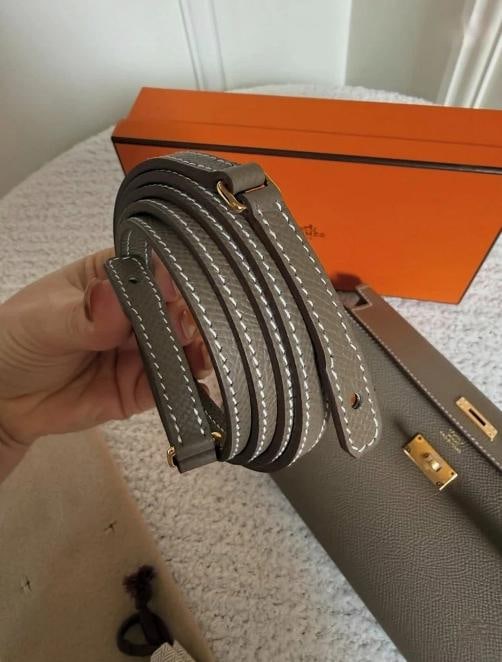 Hermes Kelly Classique To Go Wallet Etoupe Epsom Leather GHW (2023) Unworn - 11
