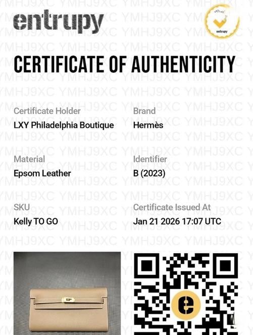 Hermes Kelly Classique To Go Wallet Etoupe Epsom Leather GHW (2023) Unworn - 13