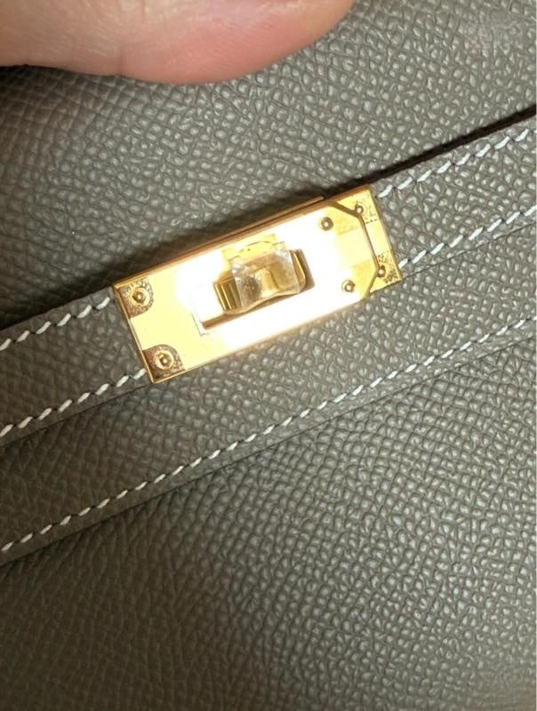 Hermes Kelly Classique To Go Wallet Etoupe Epsom Leather GHW (2023) Unworn - 7