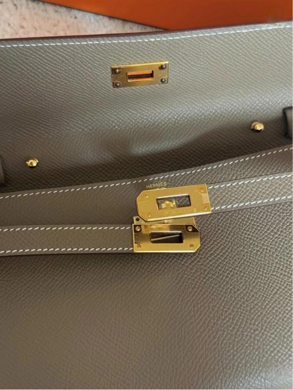 Hermes Kelly Classique To Go Wallet Etoupe Epsom Leather GHW (2023) Unworn - 8