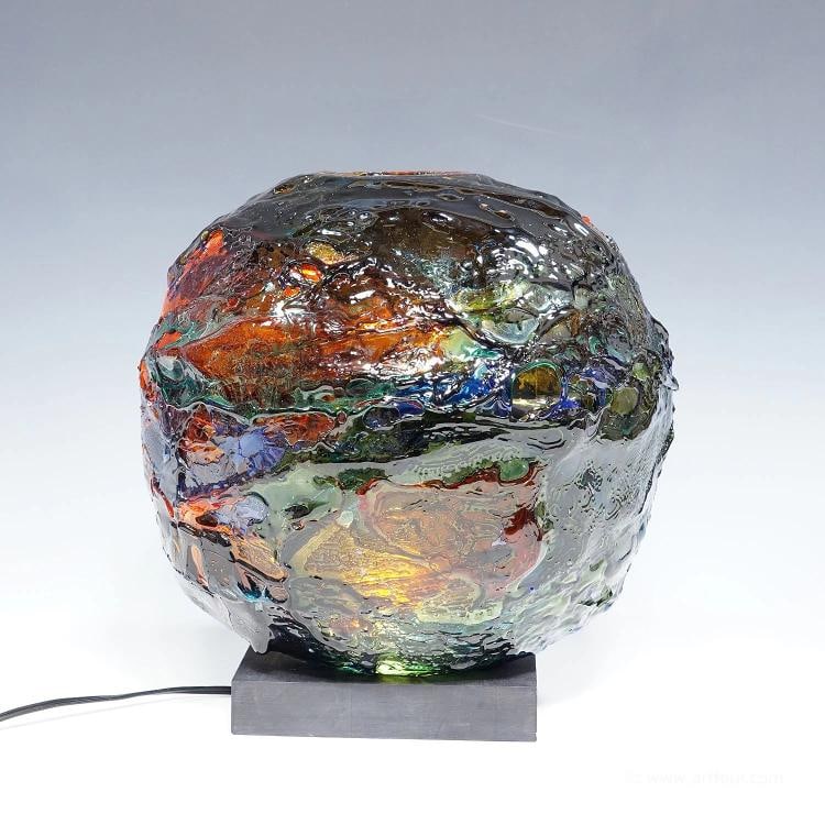 Large Spherical Vase Geacolor by Gae Aulenti for Venini, Murano, 1997 - 3